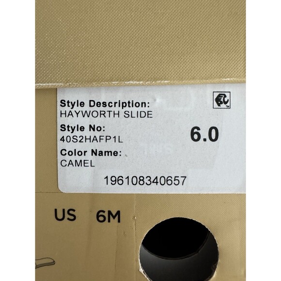 Michael Michael Kors Women's Sandals & Flip Flops Hayworth Slide Camel size 6M - Picture 13 of 13